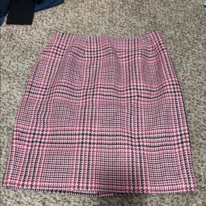 Talbots Red and White Mini Pencil Skirt for Work